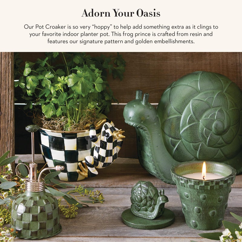 mackenzie childs MACKENZIE-CHILDS Pot Climber  Decorative Flowerpot Hanger  Indoor and Outdoor Planter Hanging Decor  Pot Croaker - Image 2